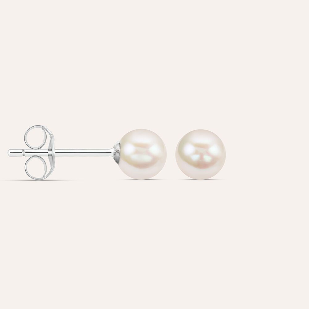 Stroili Orecchini Argento Perla 9 mm Silver Pearls