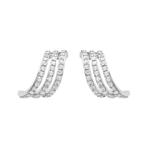 Stroili Orecchini Argento e Zirconi Bianchi Silver Shine