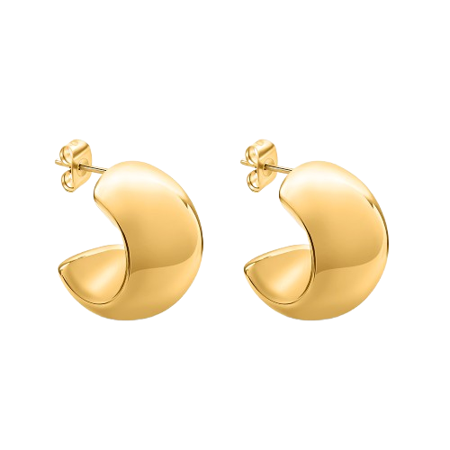 Stroili Cerchi Acciaio Dorato 20 mm Lady Code
