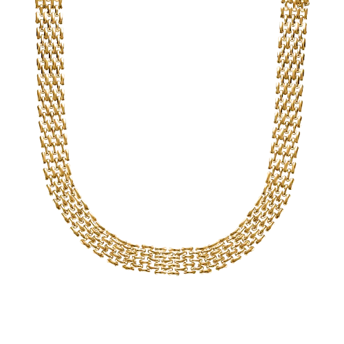 Stroili Collana Maglia Pantera Acciaio Gold Lady Code