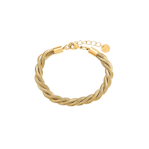Stroili Bracciale Treccia Acciaio Gold Lady Code