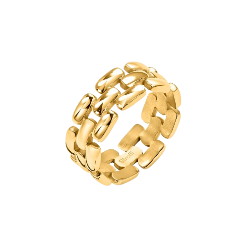 Stroili Anello Pantera Acciaio Gold Lady Code