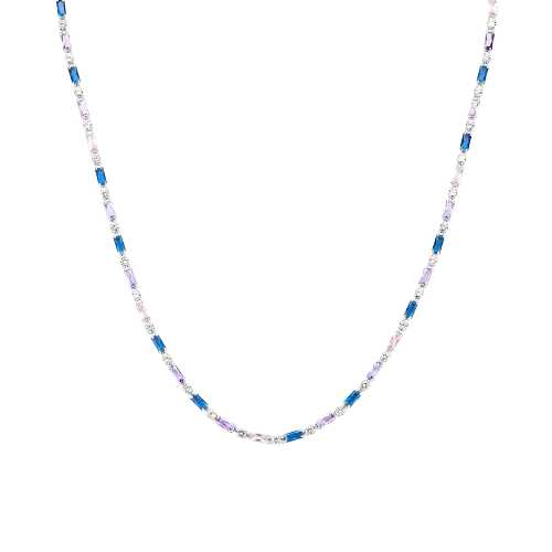 Stroili Collana Ottone Cristalli Multicolor Romantic Shine