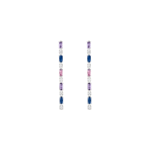Stroili Orecchini Ottone Cristalli Multicolor Romantic Shine
