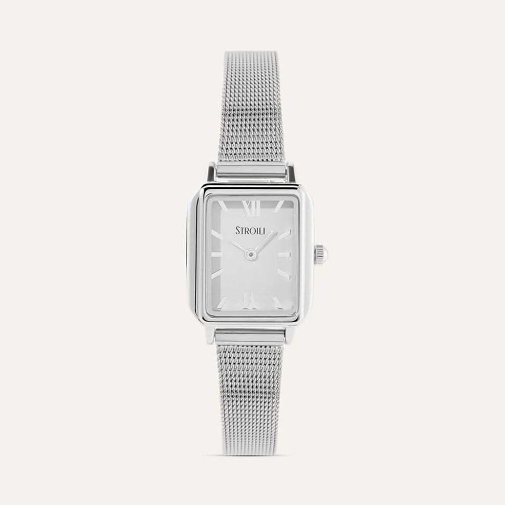 Stroili Orologio Alluminio Solo Tempo Quadrante Silver