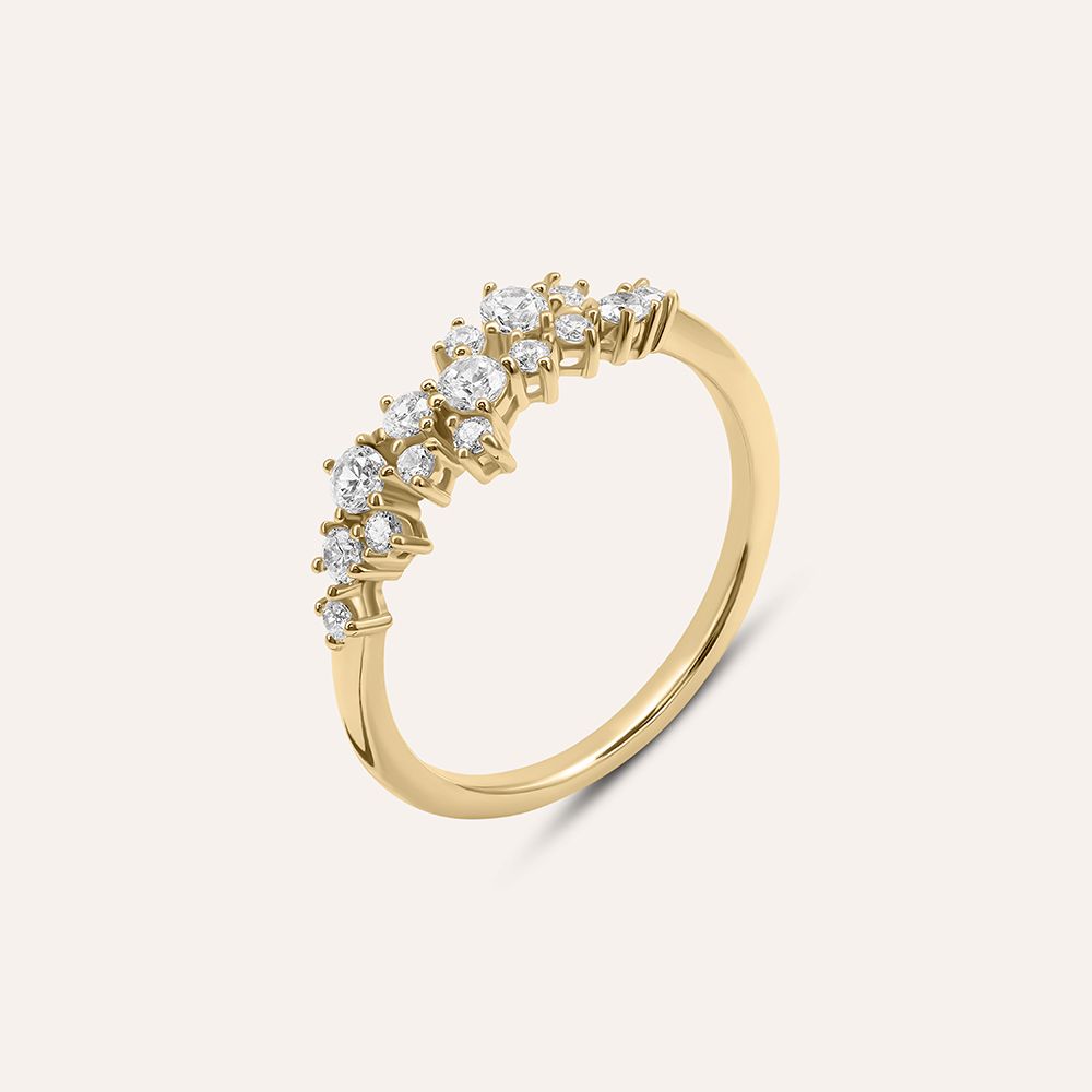 Stroili Anello Placcato Oro Zirconi Bianchi Golden Dream