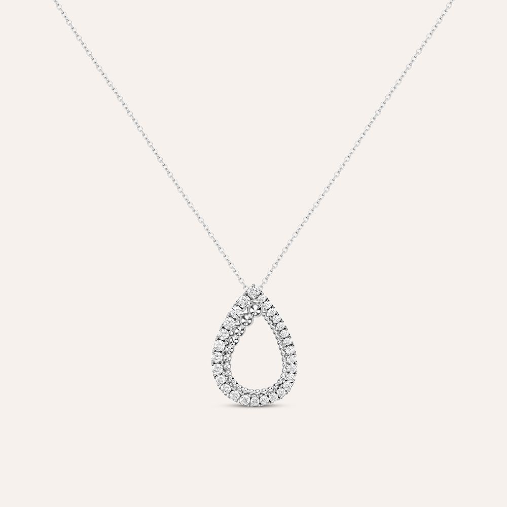 Stroili Collana Argento Elemento Goccia Zirconata