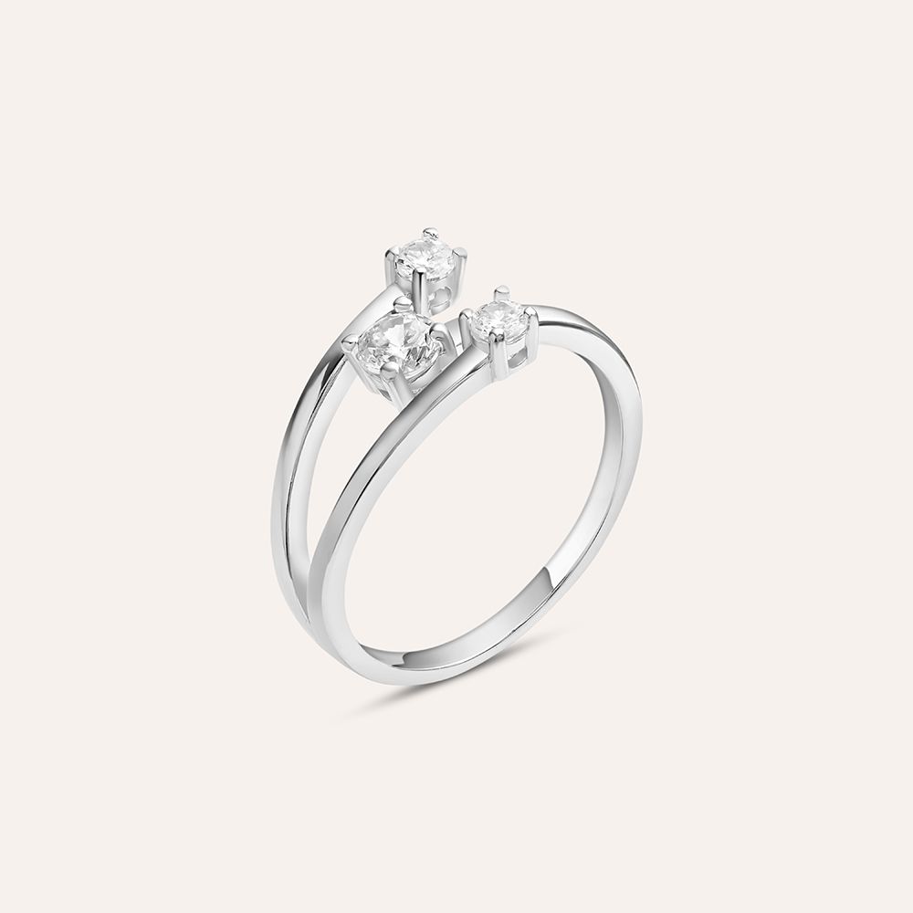 Stroili Anello Trilogy Argento Silver Elegance