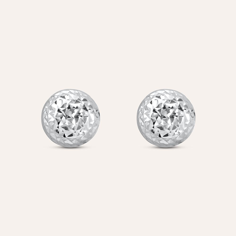 Stroili Orecchini Lobo Sfera Argento Rodiato