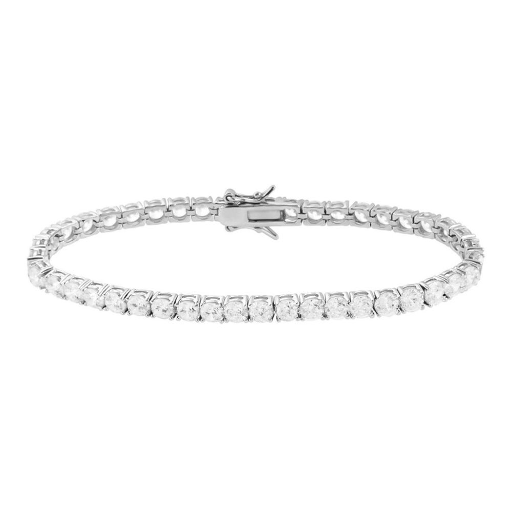 Stroili Tennis Argento Zirconi Bianchi 