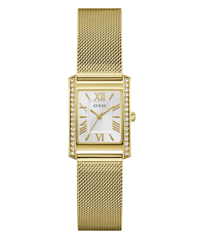 Guess Solo Tempo Acciaio Gold Quadrante Bianco