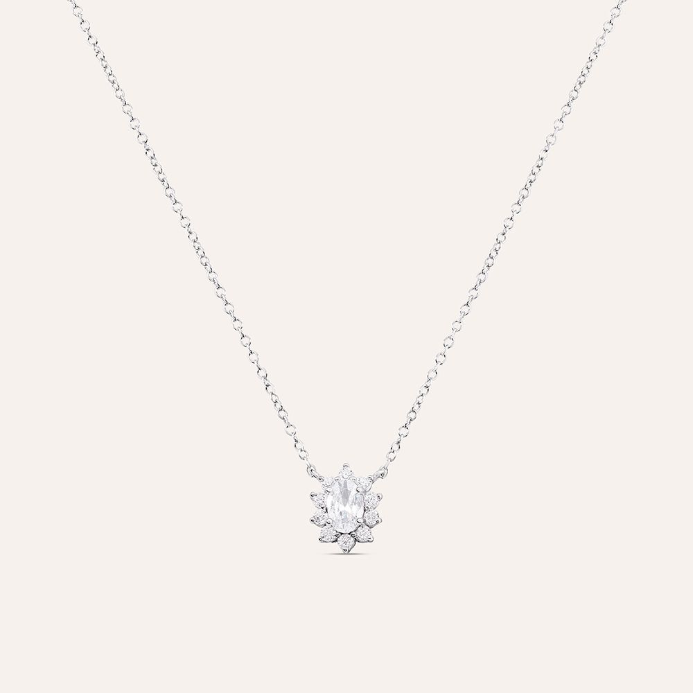 Stroili Collana Argento Con Zirconi Bianchi