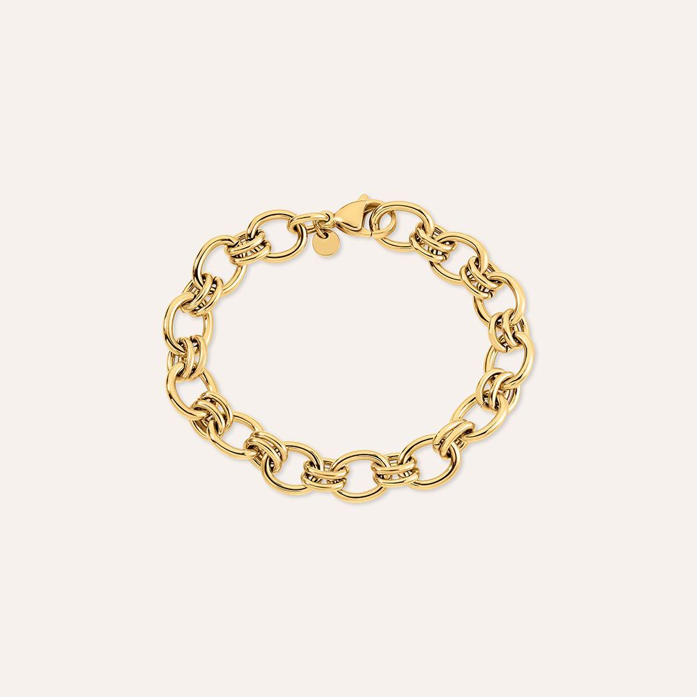 Stroili Bracciale Catena Acciaio Gold Radiance