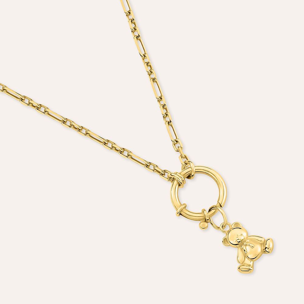 Stroili Pendente Orsetto Argento Gold Love Beats