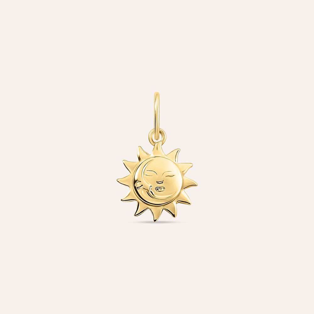 Stroili Pendente Sole Argento Gold Love Beats