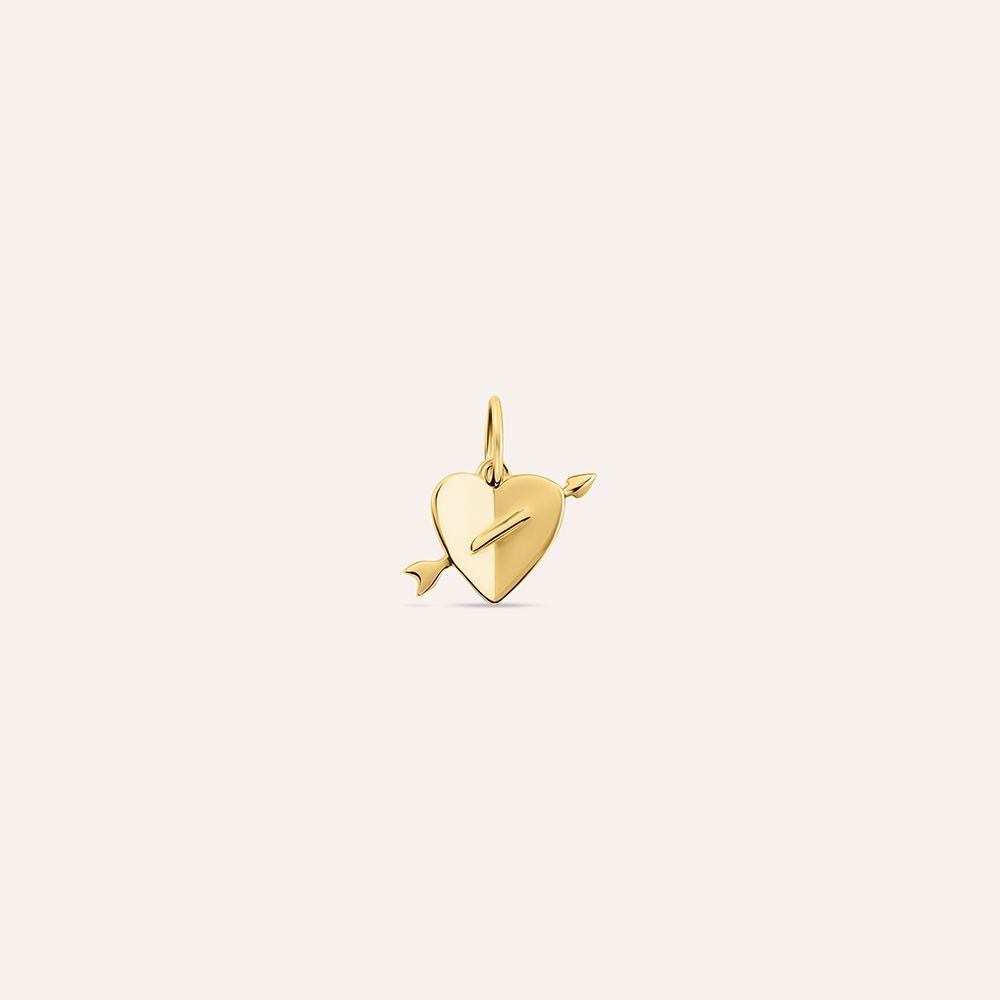 Stroili Pendente Cuore con Freccia Argento Gold Love Beats