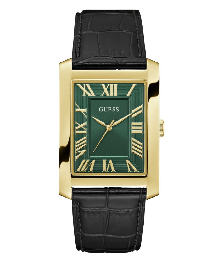 Guess Solo Tempo Acciaio Gold Quadrante Verde