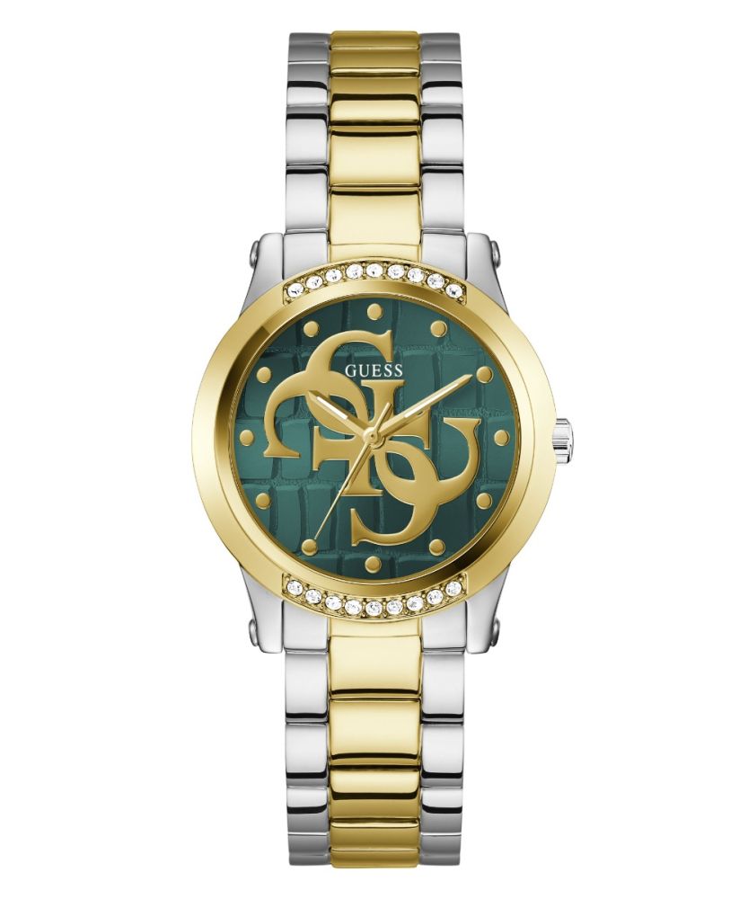 Guess Solo Tempo Acciaio Bicolore Quadrante Verde
