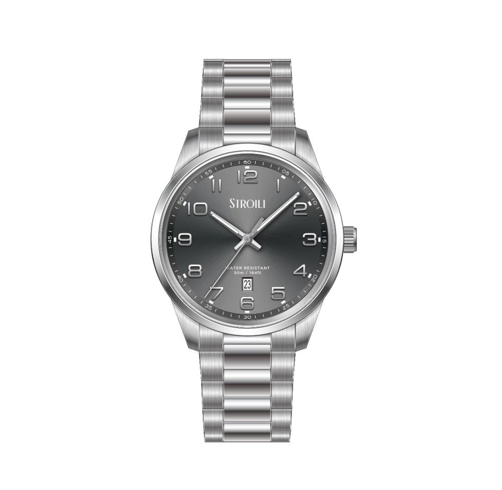 Stroili Solo Tempo Acciaio Quadrante Nero Milano