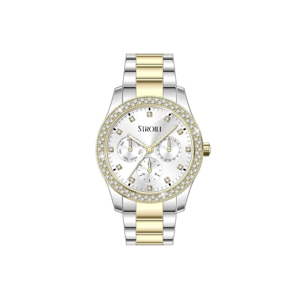 Stroili Multifunzione Acciaio Bicolore Quadrante Silver Phoenix