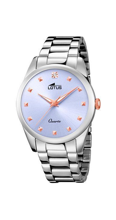 Lotus Orologio Donna Solo Tempo Acciaio Quadrante Celeste