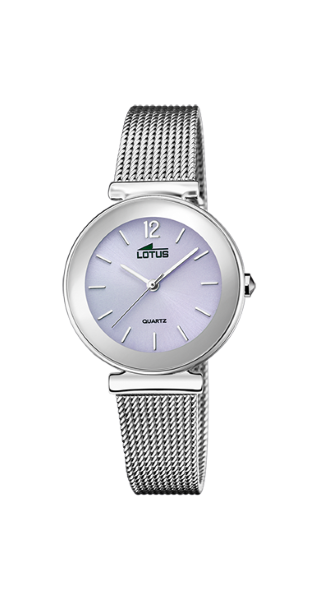 Lotus Orologio Donna Solo Tempo Acciaio Quadrante Lilla