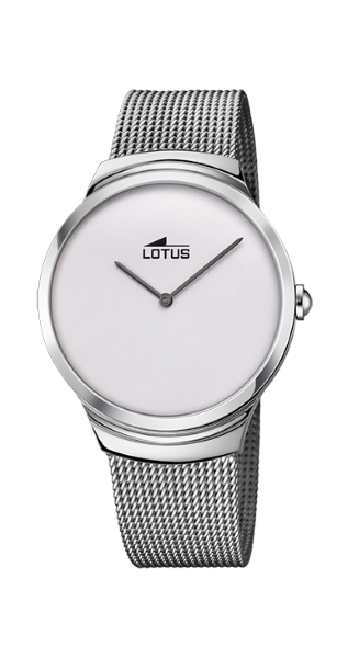 Lotus Orologio Uomo Solo Tempo Acciaio Quadrante Silver