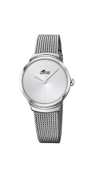 Lotus Orologio Donna Solo Tempo Acciaio Quadrante Silver