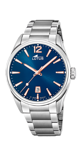 Lotus Orologio Uomo Solo Tempo Acciaio