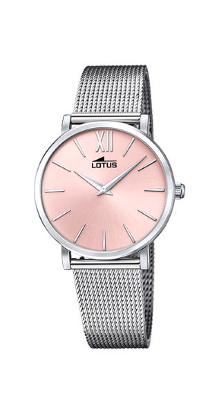 Lotus Orologio Donna Solo Tempo Acciaio Quadrante Rosa