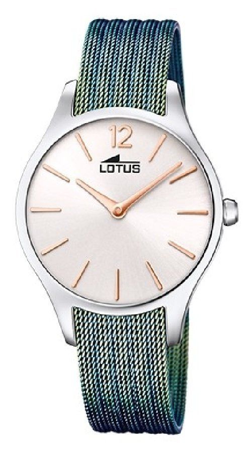 Lotus Orologio Donna Solo Tempo Acciaio Quadrante Bianco