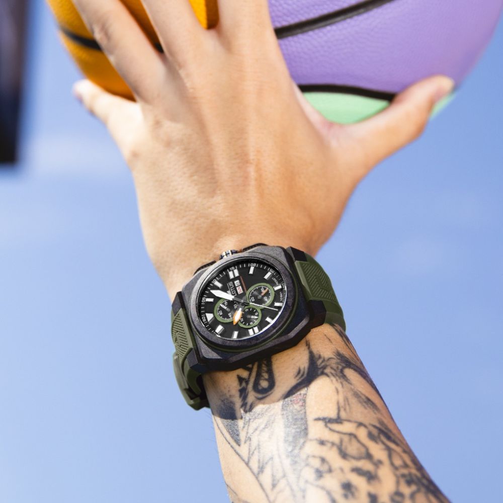 Lotus Orologio Cronografo Carbonio e Quadrante Nero