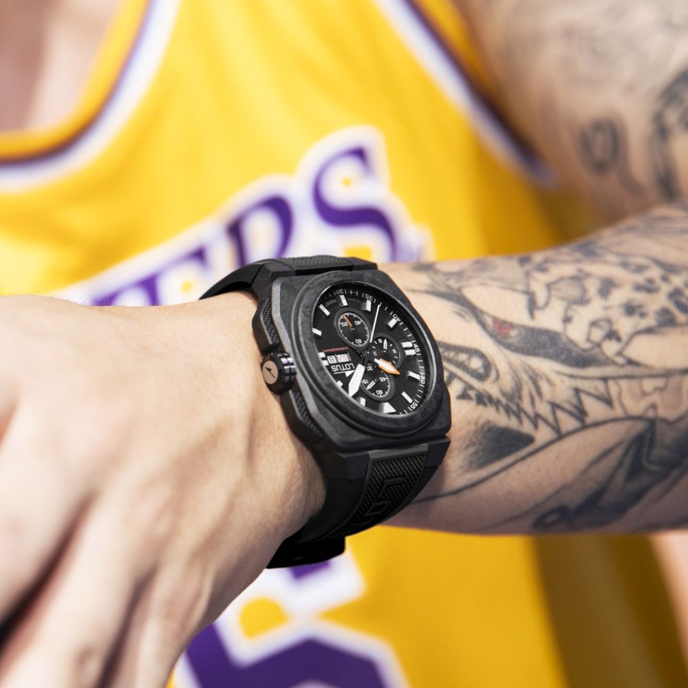 Lotus Orologio Cronografo Carbonio e Quadrante Nero