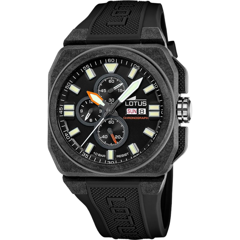Lotus Orologio Cronografo Carbonio e Quadrante Nero