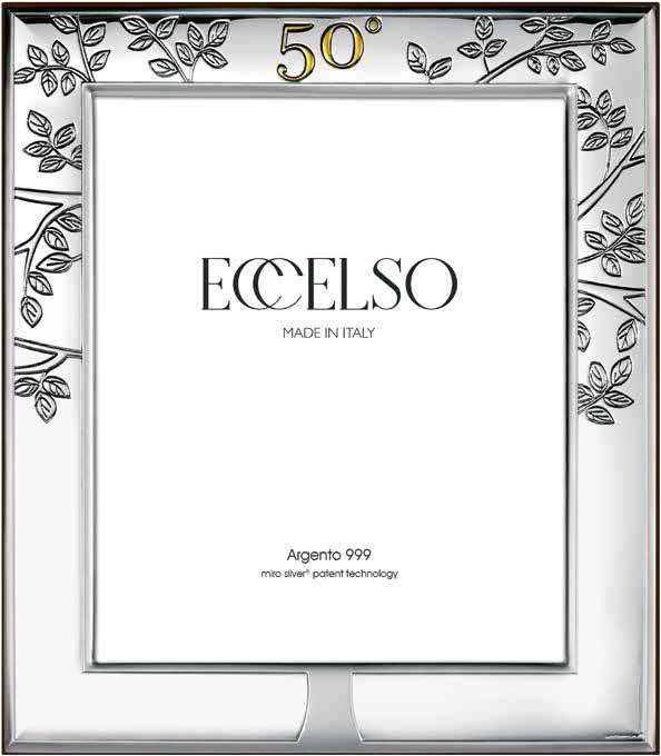 Eccelso Cornice Laminato Argento e Legno 13X18