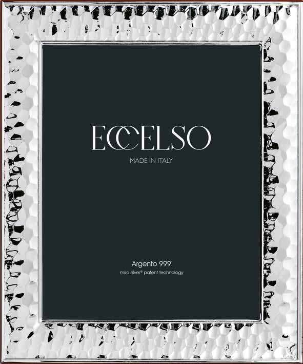 Eccelso Cornice Laminato Argento e Legno 09X13