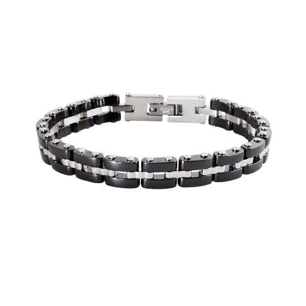 2 Jewels Bracciale Uomo Acciaio Pvd Nero