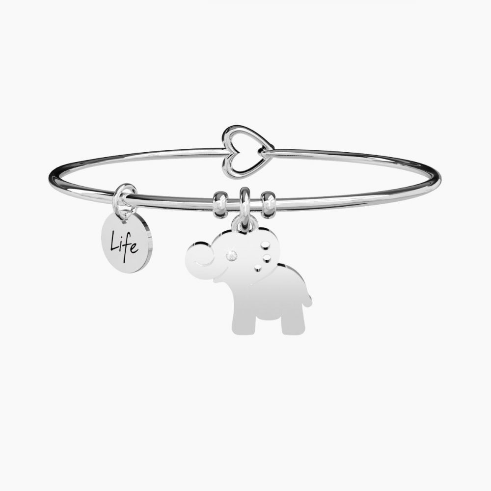 Kidult Bracciale Acciaio Elefante Animal Planet