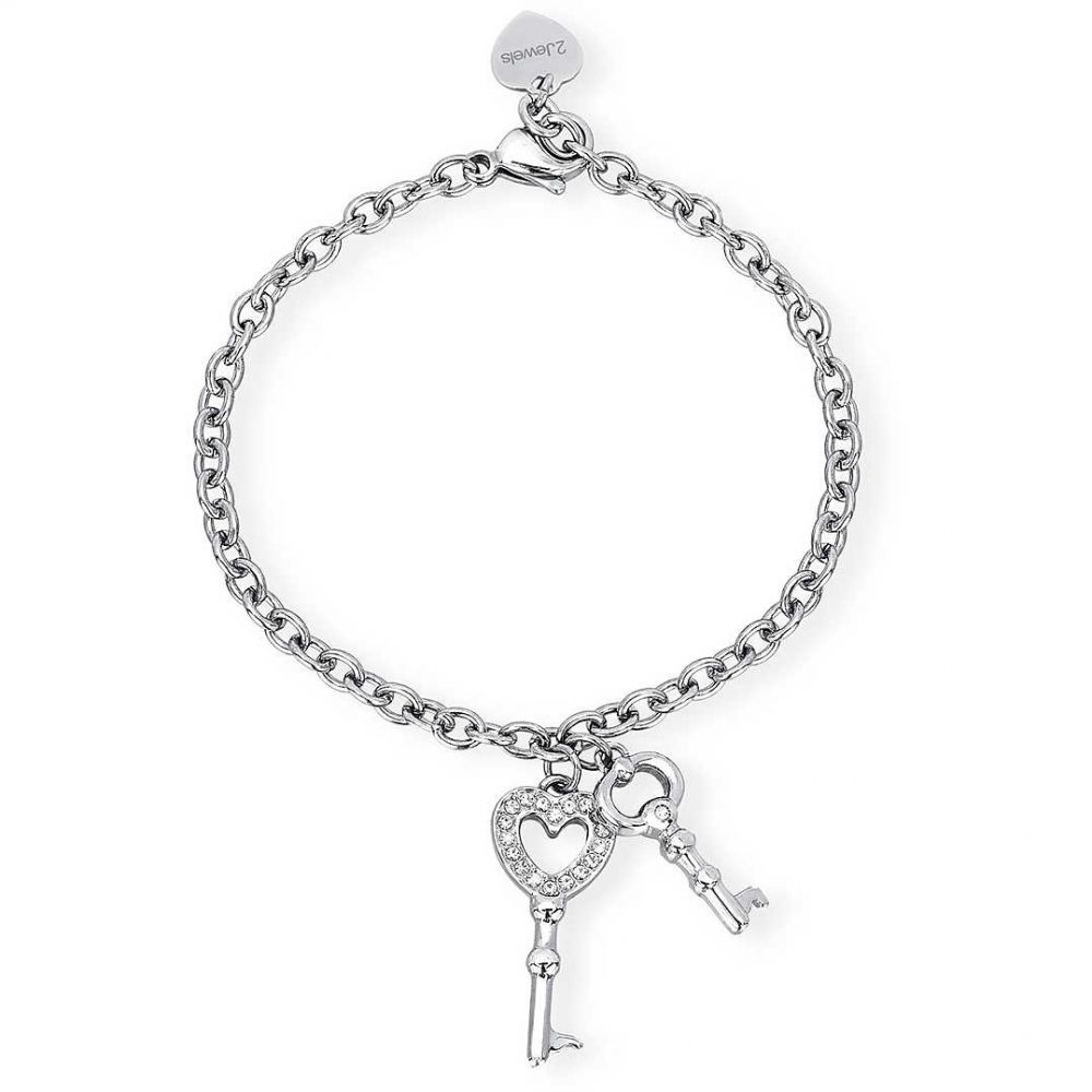 2 Jewels Bracciale Donna Acciaio Chiavi Petite Clè