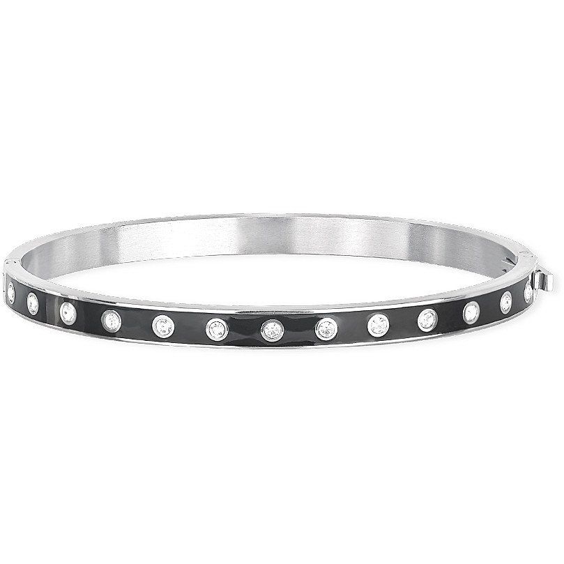 2 Jewels Bracciale Donna Rigido Acciaio Pvd. Nero B-Bangle