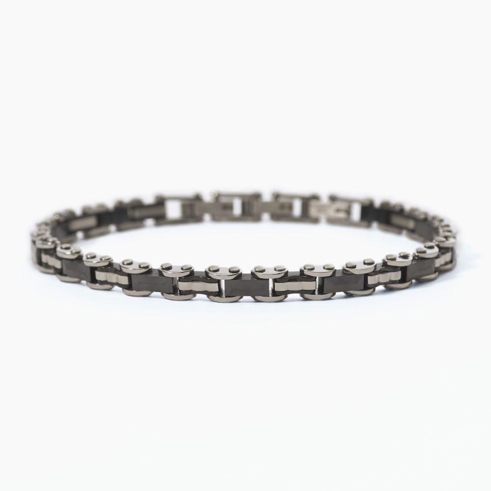 2 Jewels Bracciale Acciaio Pvd Nero e Ceramica