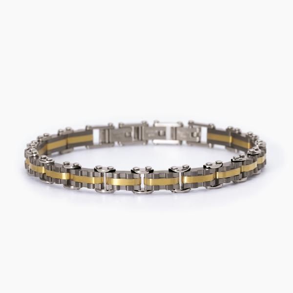 2 Jewels Bracciale Acciaio Pvd Gold e Grigio