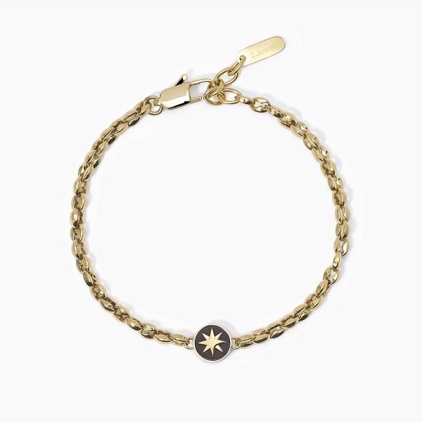 2 Jewels Bracciale Acciaio Pvd Gold Rosa Dei Venti