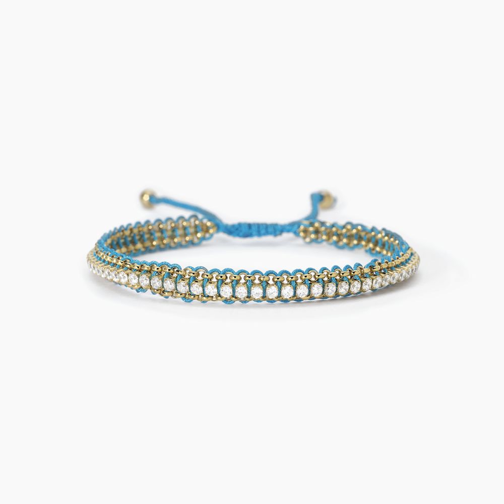 2 Jewels Bracciale Acciaio Gold e Cordino Turchese