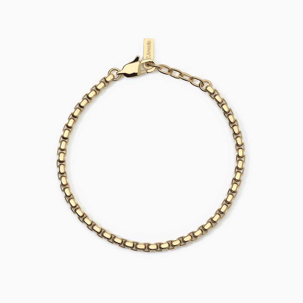 2 Jewels Bracciale Acciaio Gold Catena Veneta