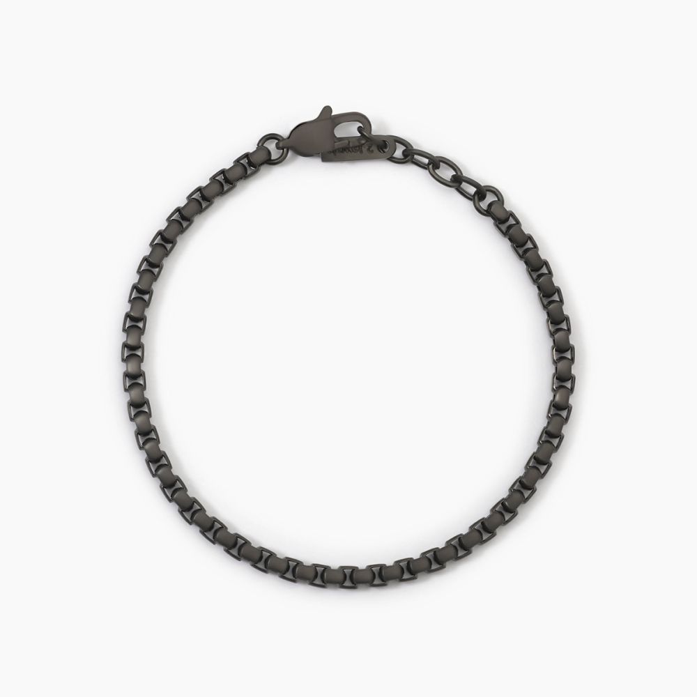 2 Jewels Bracciale Acciaio Gunmetal Catena Veneta