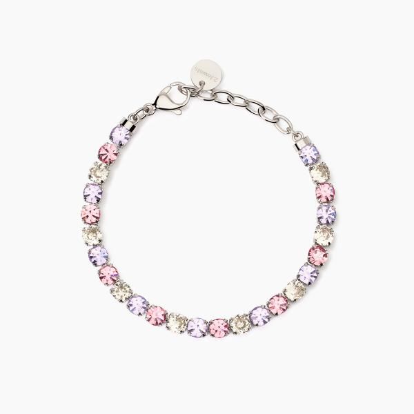 2 Jewels Bracciale Tennis Acciaio Cristalli Multicolor