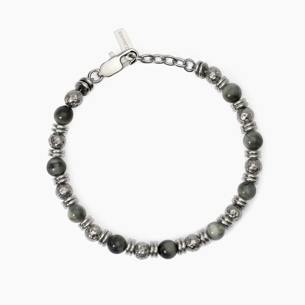 2 Jewels Bracciale Acciaio e Occhio Di Falco