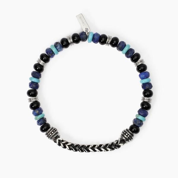 2 Jewels Bracciale Acciaio e Pietre Multicolor