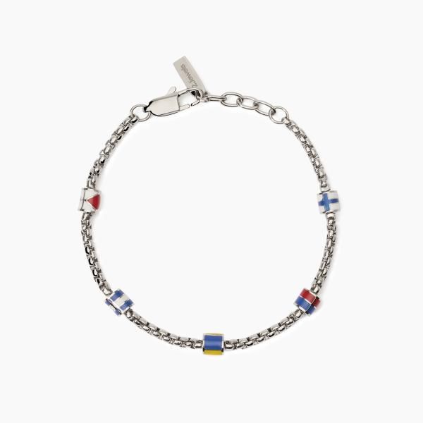 2 Jewels Bracciale Acciaio e Rondelle Smaltate